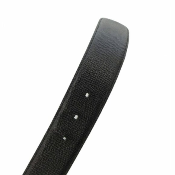 Bvlgari Belt Leather Logomania Circle Logo 42 105 Black FF GY19